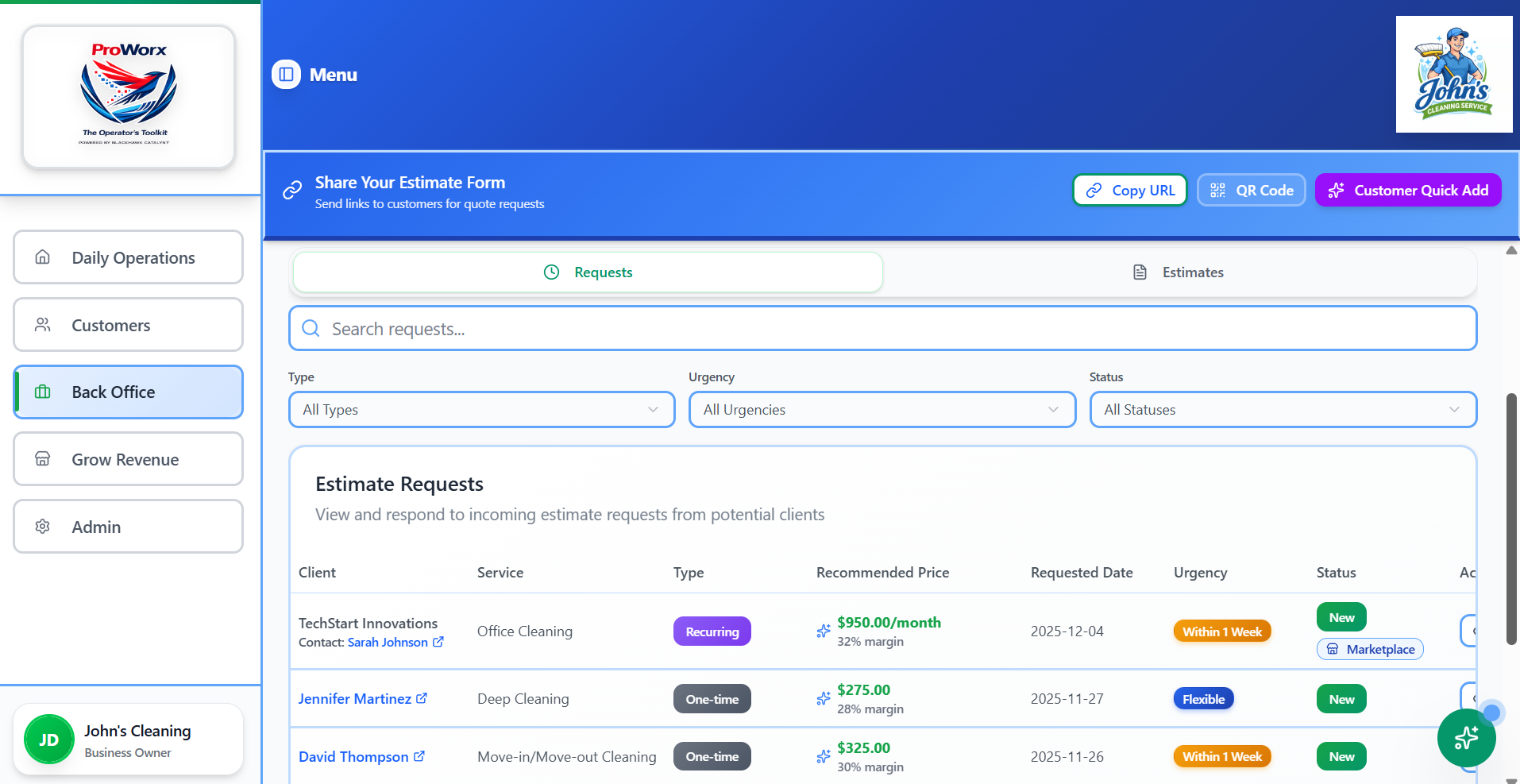 Estimates & Invoices